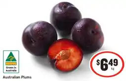 IGA Australian Plums offer