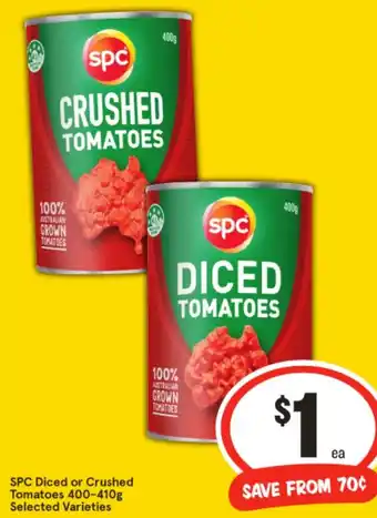 IGA SPC Diced or Crushed Tomatoes offer