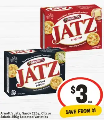 IGA Arnott's Jatz, Savoy offer