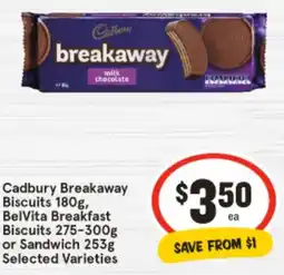 IGA Cadbury Breakaway Biscuits offer