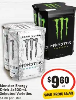 IGA Monster Energy Drink offer