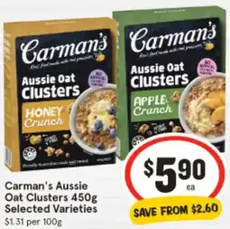 IGA Carman's Aussie Oat Clusters offer