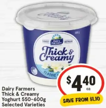 IGA Dairy Farmers Thick & Creamy Yoghurt offer