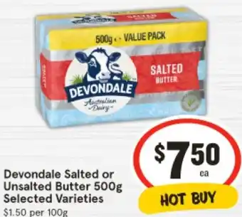 IGA Devondale Salted or Unsalted Butter offer