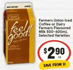 IGA Farmers Union Iced Coffee or Dairy Farmers Flavoured Milk offer