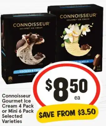 IGA Connoisseur Gourmet Ice Cream offer