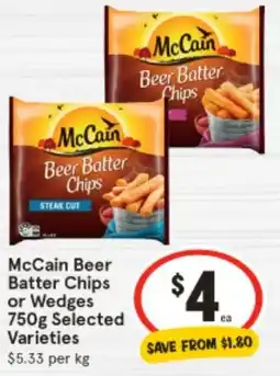 IGA McCain Beer Batter Chips offer