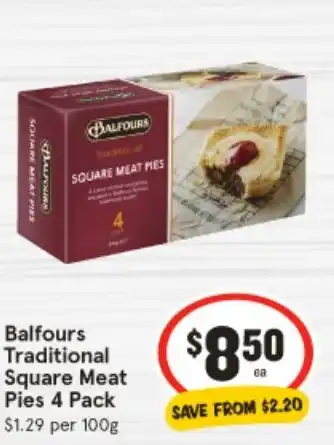 IGA Balfours Traditional Square Meat Pies offer