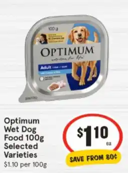 IGA Optimum Wet Dog Food offer