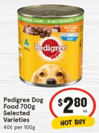 IGA Pedigree Dog Food offer