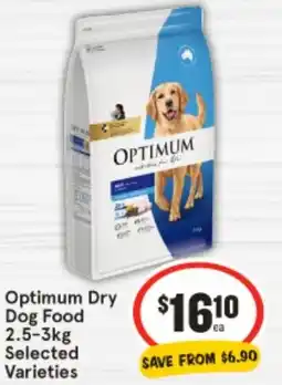 IGA Optimum dry  dog food offer