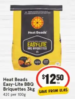 IGA Heat Beads Easy-Lite BBQ Briquettes offer