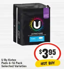 IGA U By Kotex offer