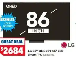 Harvey Norman LG 86 QNED81 4K* LED offer