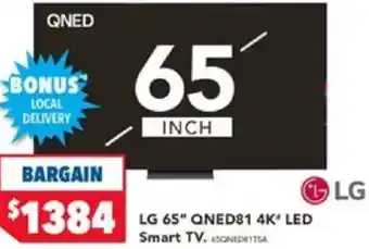 Harvey Norman LG 65" QNED81 4K LED offer