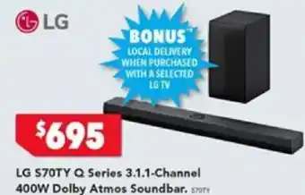 Harvey Norman LG $70TY Q Series 3.1.1-Channel offer