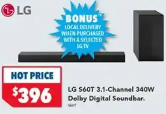 Harvey Norman LG S60T 3.1-Channel 340W offer