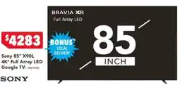 Harvey Norman Sony 85" X90L 4K* Full Array LED Google TV offer