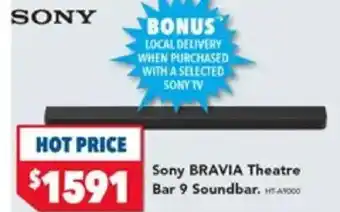 Harvey Norman Sony BRAVIA Theatre Bar 9 Soundbar offer