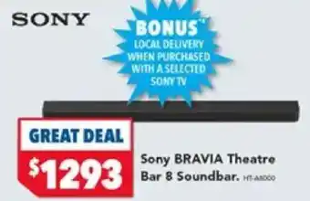 Harvey Norman Sony BRAVIA Theatre offer