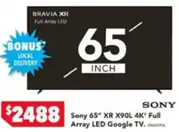 Harvey Norman Sony 65" XR X90L 4K' Full offer