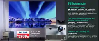 Harvey Norman Hisense C1 4K' Trichroma Laser Projector offer