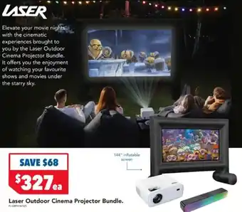 Harvey Norman Laser Outdoor Cinema Projector Bundle. offer