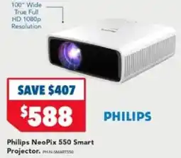 Harvey Norman Philips NeoPix 550 Smart Projector offer