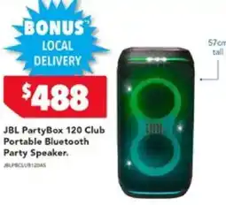 Harvey Norman JBL PartyBox 120 Club Portable Bluetooth Party Speaker. offer