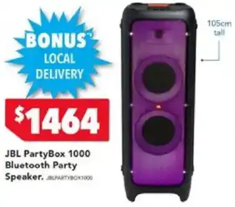 Harvey Norman JBL PartyBox 1000 Bluetooth Party offer