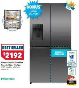 Harvey Norman Hisense 640L PureFlex French-Door Fridge offer