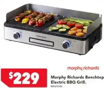 Harvey Norman morphy richards Morphy Richards Benchtop Electric BBQ Grill. offer