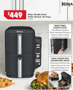 Harvey Norman Ninja 'Double Stack XXXL Vertical' Air Fryer. offer