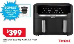 Harvey Norman Tefal Dual Easy Fry XXXL Air Fryer. offer