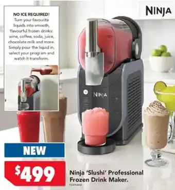 Harvey Norman Ninja 'Slushi' Professional Frozen Drink Maker. offer