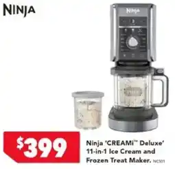 Harvey Norman Ninja 'CREAMI Deluxe" 11-in-1 Ice Cream and Frozen Treat Maker offer