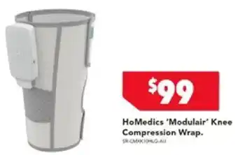 Harvey Norman HoMedics 'Modulair' Knee Compression Wrap. offer