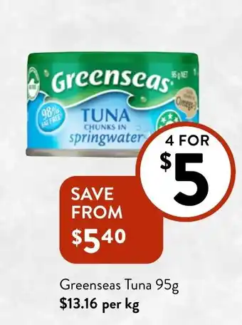 Foodworks Greenseas Tuna offer