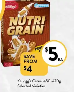 Foodworks Kellogg's Cereal offer