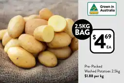 Foodworks Pre-Packed Washed Potatoes offer