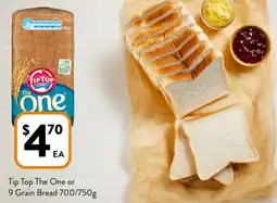 Foodworks Tip Top The One or 9 Grain Bread offer