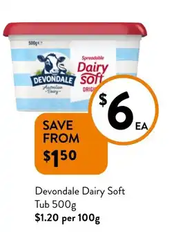 Foodworks Devondale Dairy Soft Tub offer