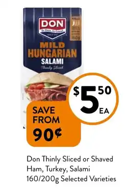 Foodworks Don mild hungarian salami thinly sliced offer