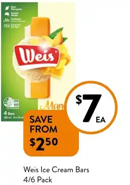 Foodworks Weis Ice Cream Bars offer