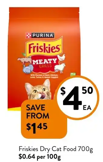 Foodworks Friskies Dry Cat Food offer