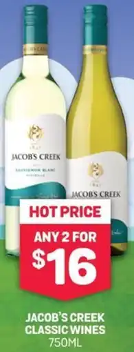 Bottlemart Jacob's Creek Classic Wines offer