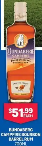 Bottlemart Bundaberg Campfire Bourbon Barrel Rum offer