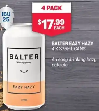 Bottlemart Balter Eazy Hazy Cans offer