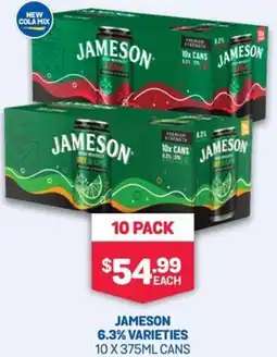 Bottlemart Jameson 6.3% Varieties Cans offer