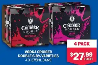 Bottlemart Vodka Cruiser Double 6.8% Varieties Can offer